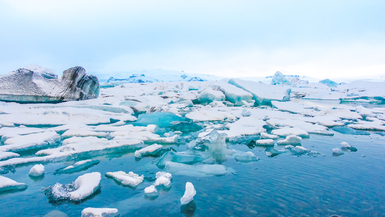 Icebergs in Glacier Lagoon, Iceland