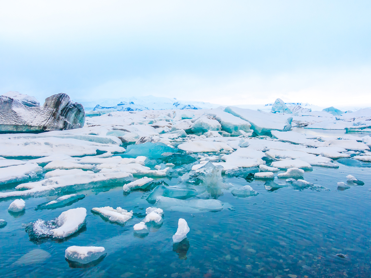 Icebergs in Glacier Lagoon, Iceland